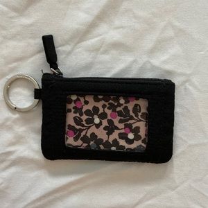 Black Vera Bradley ID zip case